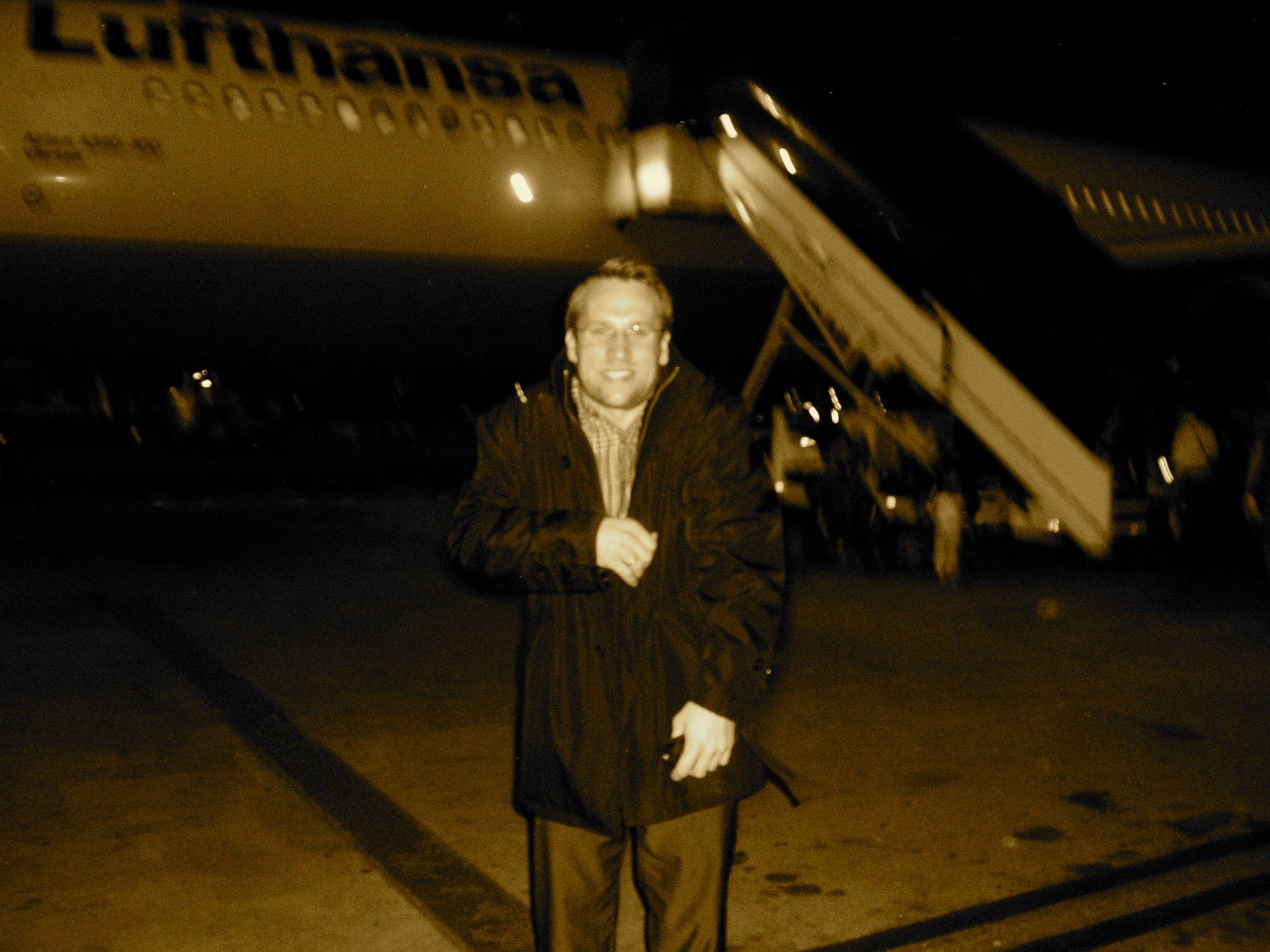 Heiko P. Höfner coming back from a business Trip with lufthansa